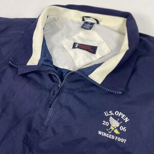 US Open 2006 Winged Foot Jacket Mens 2XL Blue Golf Pullover Windbreaker USGA